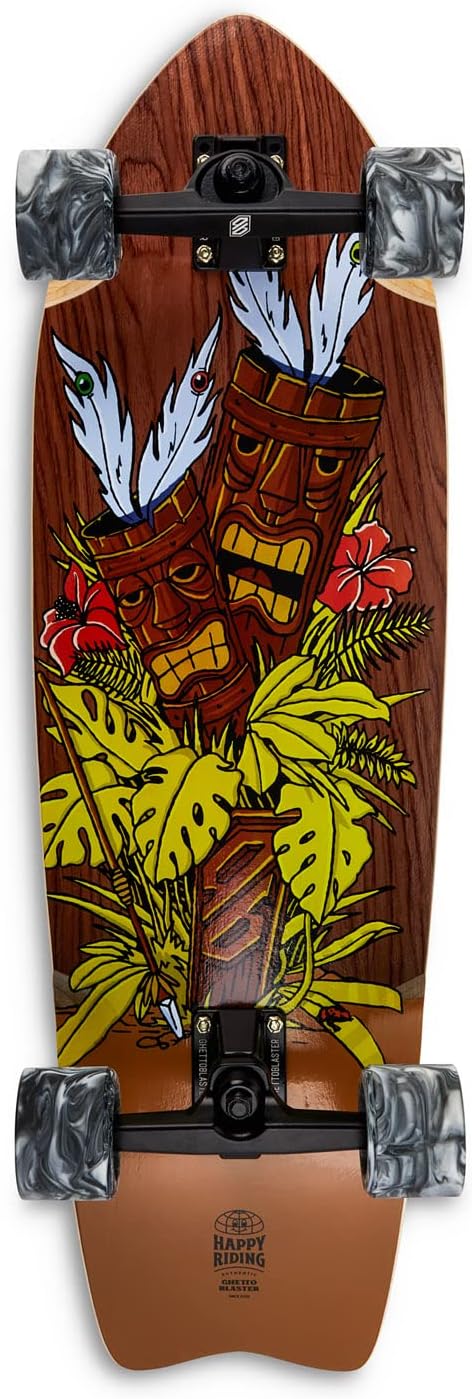 Surfskate Carver Ghettoblaster - Roulements ABEC 11 - Planche 7 couches Acero Canadese et Teak - Idéal Pumping - Enfants et Adultes. 1 Surfskate Carver Ghettoblaster - Roulements ABEC 11 - Planche 7 couches Acero Canadese et Teak - Idéal Pumping - Enfants et Adultes.