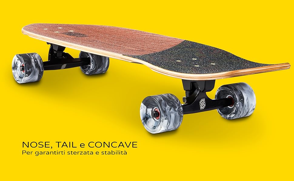 Carver Ghettoblaster Surfskate - Roulements ABEC 11 - Planche 7 couches Acero Canadese & Teak - Idéal pour Pumping - Débutants Enfants & Adultes. 9 Surfskate pour adultes et enfants