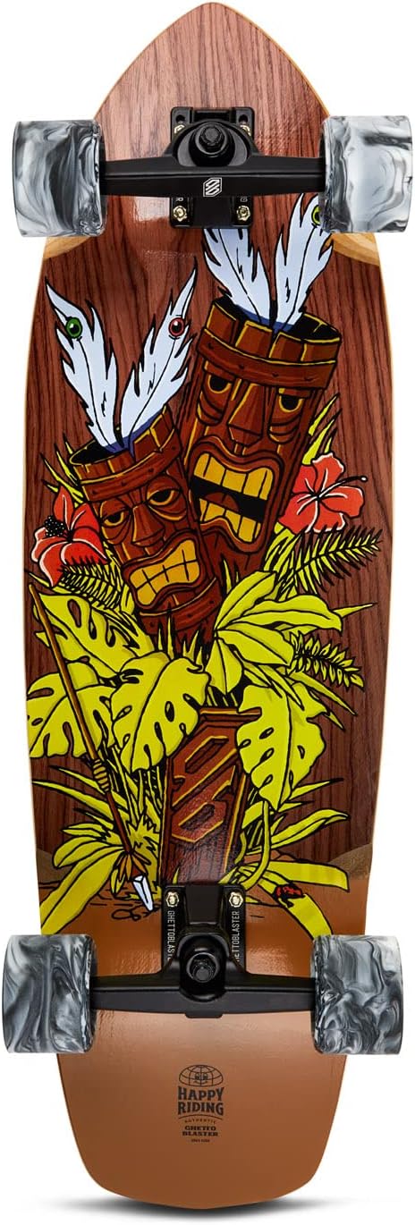 Carver Ghettoblaster Surfskate - Roulements ABEC 11 - Planche 7 couches Acero Canadese & Teak - Idéal pour Pumping - Débutants Enfants & Adultes. 1 Carver Ghettoblaster Surfskate - Roulements ABEC 11 - Planche 7 couches Acero Canadese & Teak - Idéal pour Pumping - Débutants Enfants & Adultes.