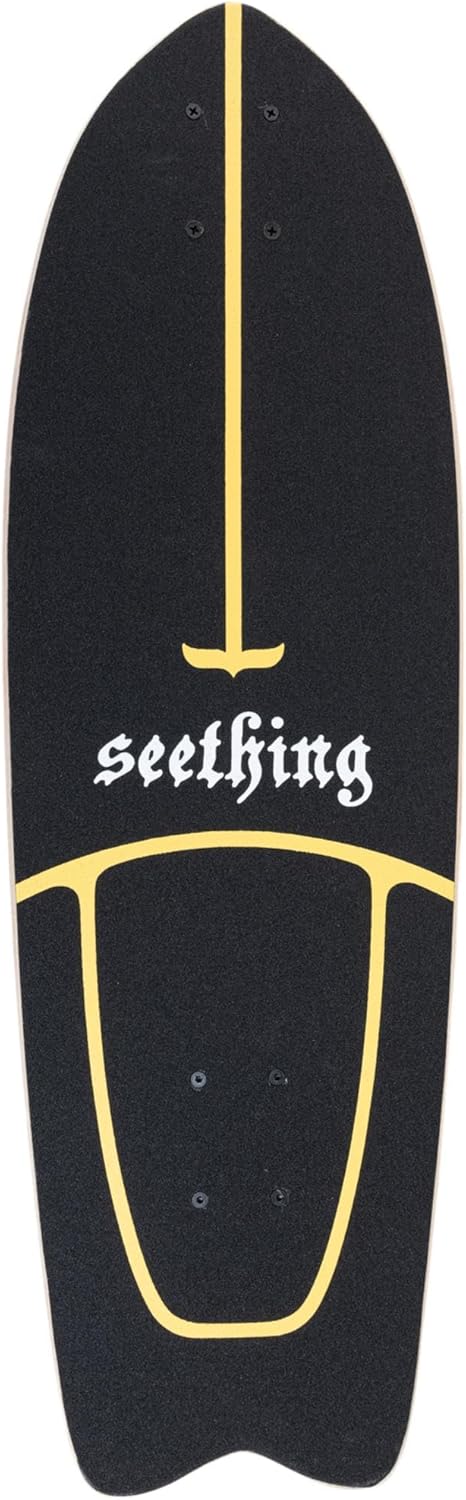 Surfskate Surf Lion theLongboarder: Tableau 29"x10", Essieux S7, Roues 65mm 78A, ABEC-5 - Complet 2 Surfskate Surf Lion theLongboarder: Tableau 29"x10", Essieux S7, Roues 65mm 78A, ABEC-5 - Complet – Image 2