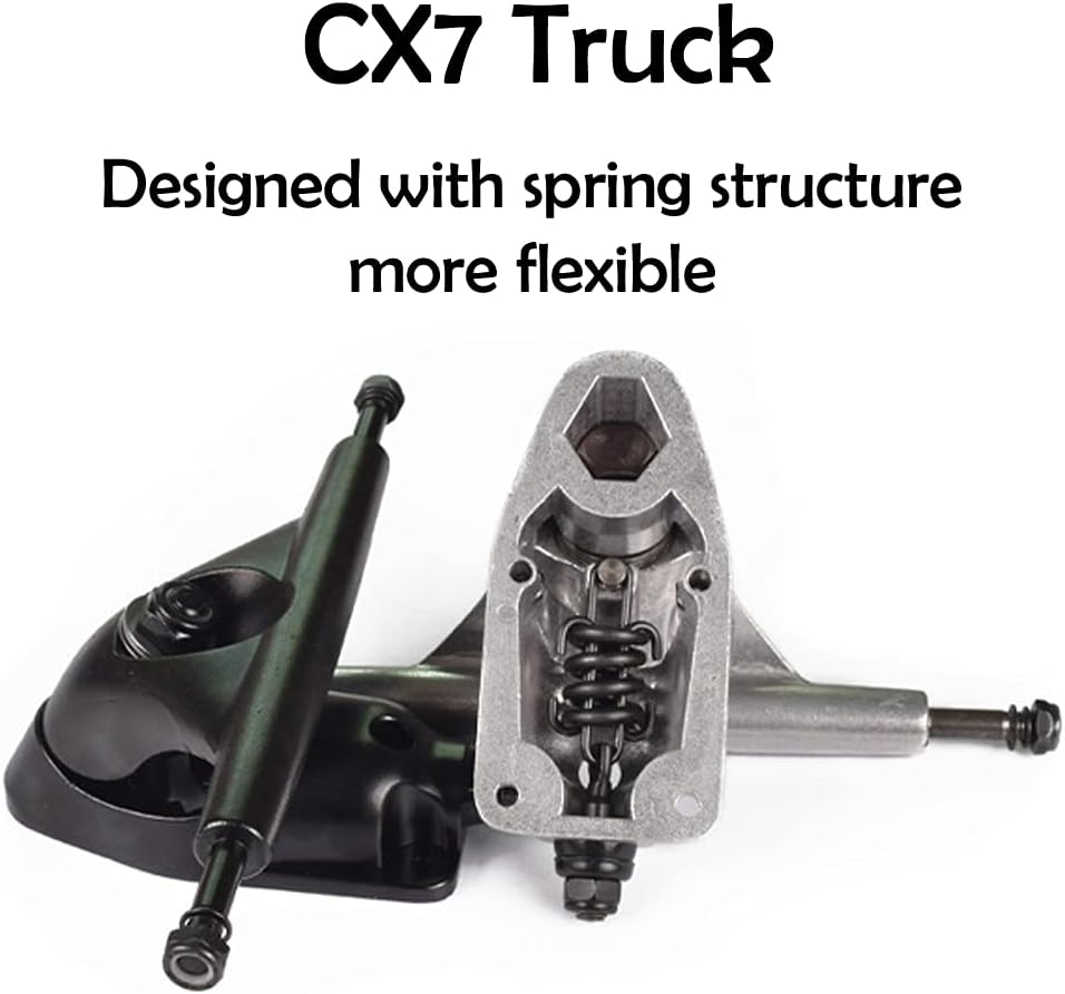 Skateboard Surfskate Carving Pumping CX7 82×26cm, Trucks Flexibles, Deck 7 Couches Érable, Roulements ABEC 11 pour Tous Âges 4 Skateboard Surfskate Carving Pumping CX7 82×26cm, Trucks Flexibles, Deck 7 Couches Érable, Roulements ABEC 11 pour Tous Âges – Image 4