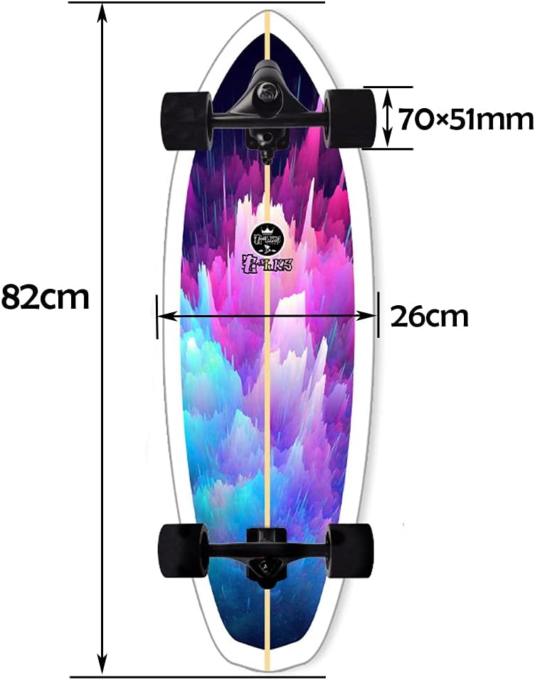 Skateboard Surfskate Carving Pumping CX7 82×26cm, Trucks Flexibles, Deck 7 Couches Érable, Roulements ABEC 11 pour Tous Âges 6 Skateboard Surfskate Carving Pumping CX7 82×26cm, Trucks Flexibles, Deck 7 Couches Érable, Roulements ABEC 11 pour Tous Âges – Image 6