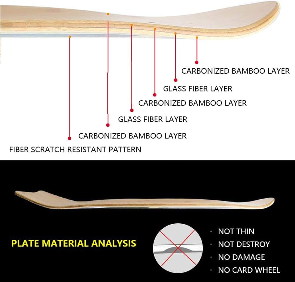 Planche à roulettes rétro 33" en érable pour tous niveaux et âges 5 Planche à roulettes rétro 33" en érable pour tous niveaux et âges – Image 5
