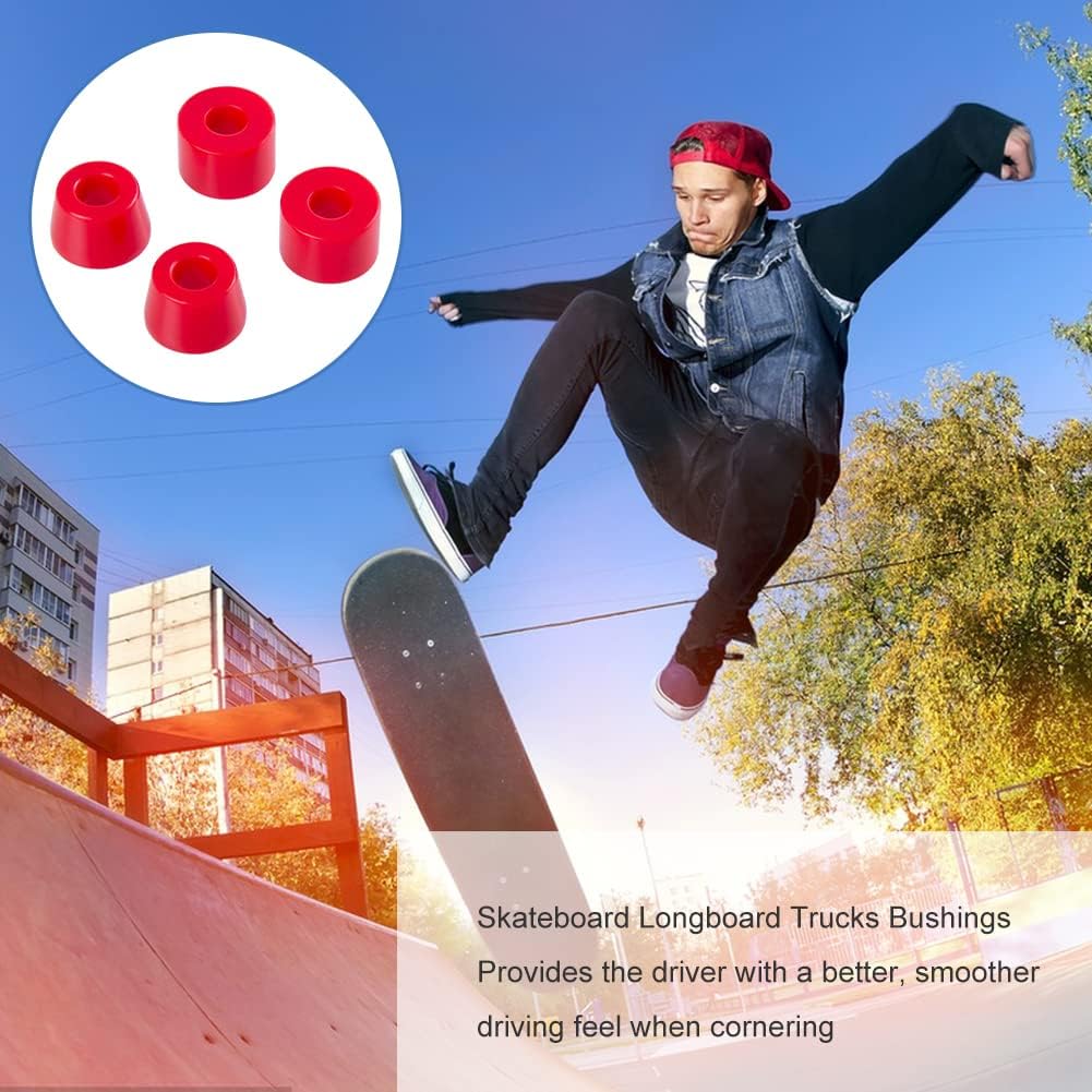Ensemble de 4 Bagues pour Trucks de Skateboard et Longboard QEEROYO 4 Ensemble de 4 Bagues pour Trucks de Skateboard et Longboard QEEROYO – Image 4