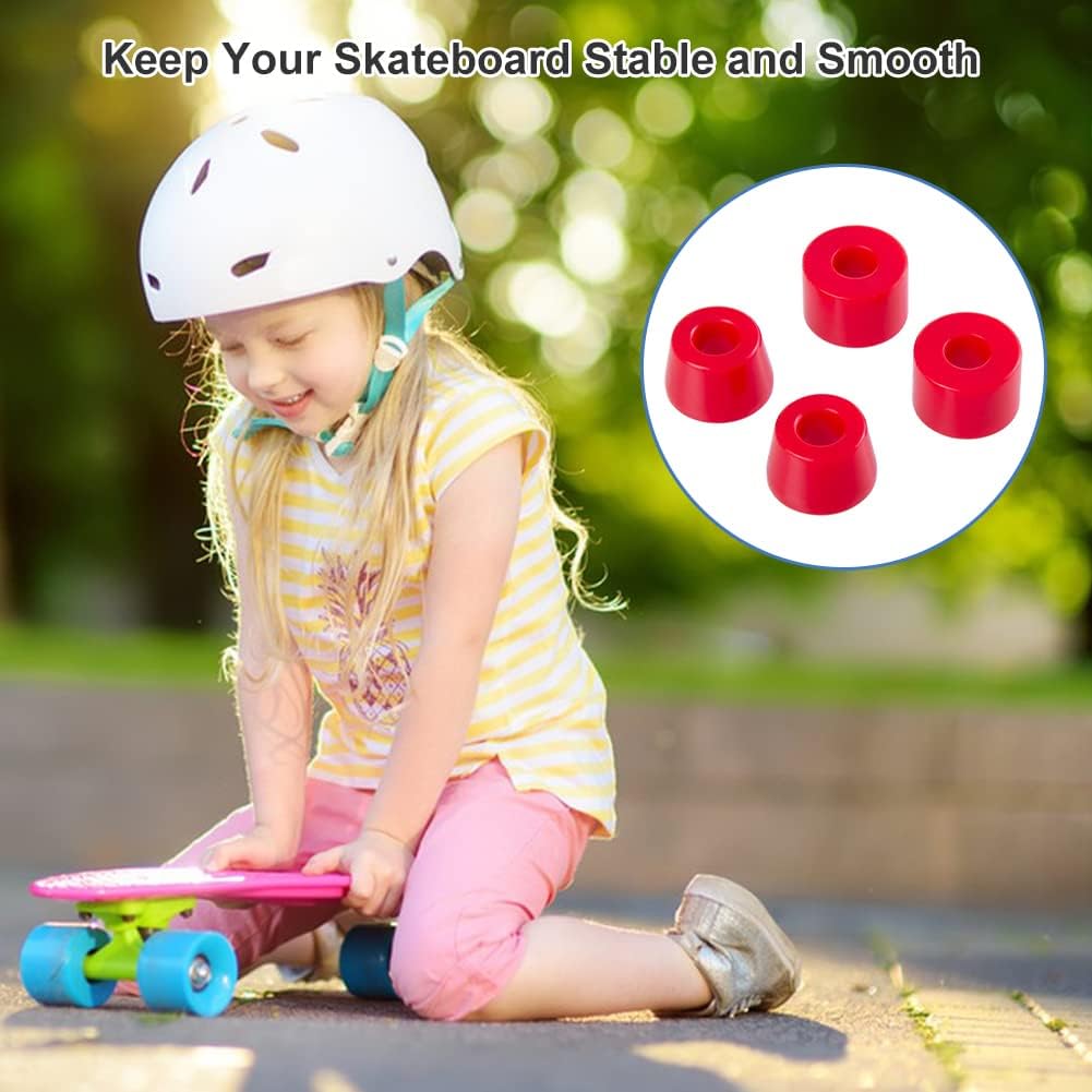 Ensemble de 4 Bagues pour Trucks de Skateboard et Longboard QEEROYO 5 Ensemble de 4 Bagues pour Trucks de Skateboard et Longboard QEEROYO – Image 5