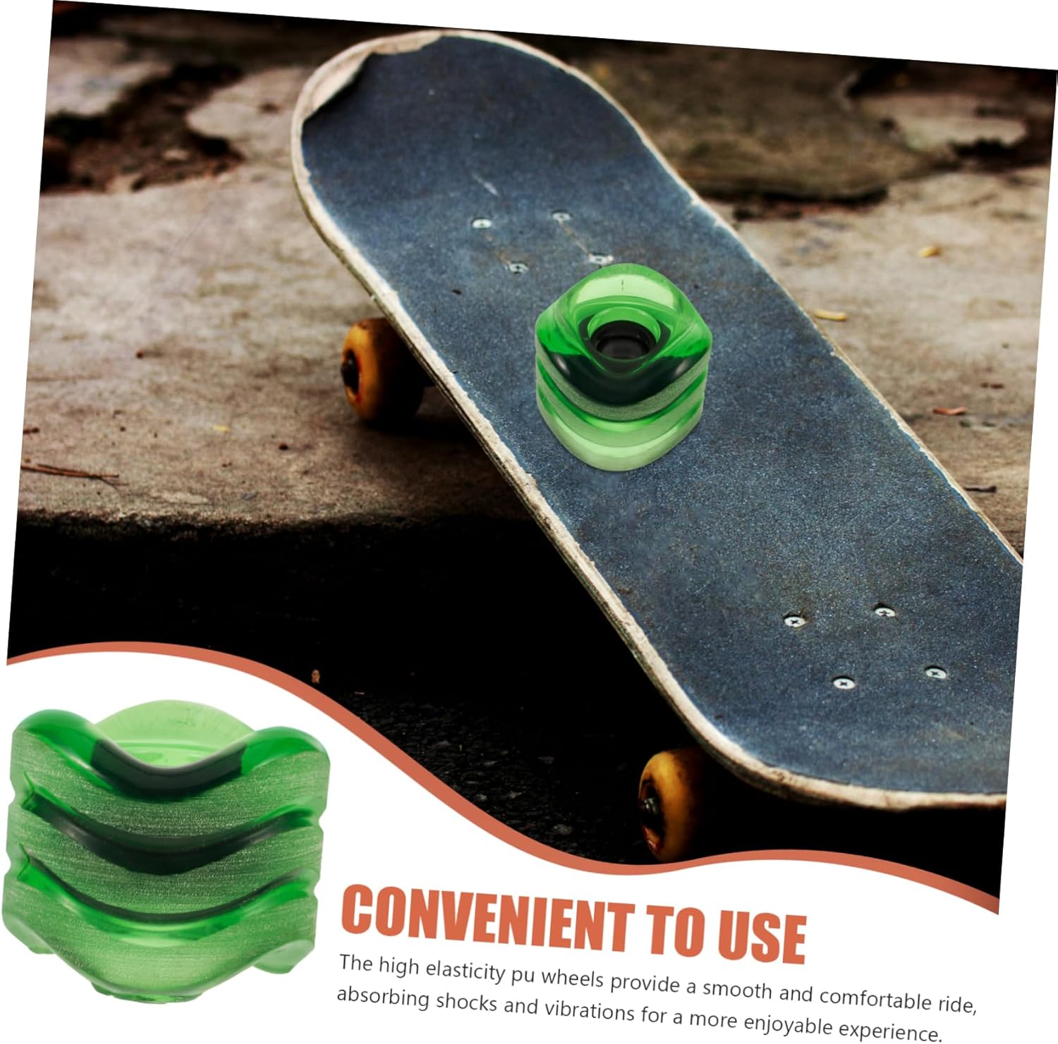 Roues KOMBIUDA en Polyuréthane pour Longboard/Skateboard 4 Roues KOMBIUDA en Polyuréthane pour Longboard/Skateboard – Image 4