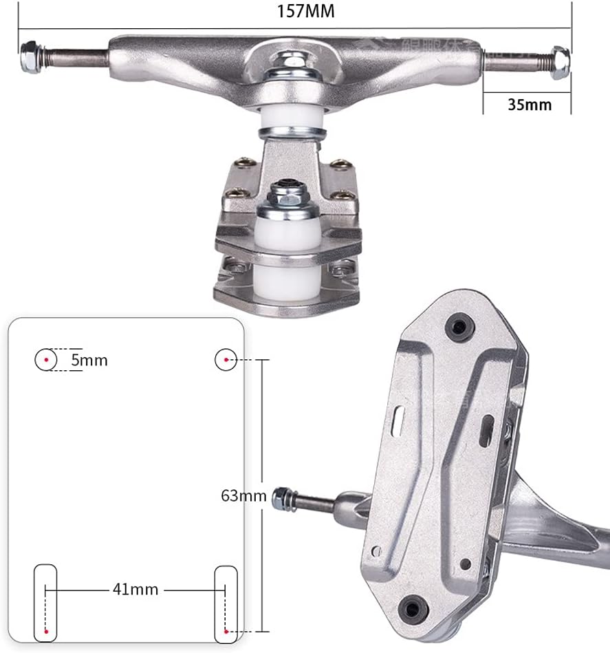 Kit Trucks Surfskate VOMI S7 en Aluminium pour Skateboards et Longboards, avec Accessoires d'Installation 6 Kit Trucks Surfskate VOMI S7 en Aluminium pour Skateboards et Longboards, avec Accessoires d'Installation – Image 6