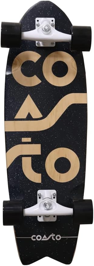 Surfskate Coasto polyvalent : skatepark, street, pumptrack, tout-terrain, cruiser avec trucks optimisés et deck pad transparent. 9 Surfskate Coasto polyvalent : skatepark, street, pumptrack, tout-terrain, cruiser avec trucks optimisés et deck pad transparent. – Image 9