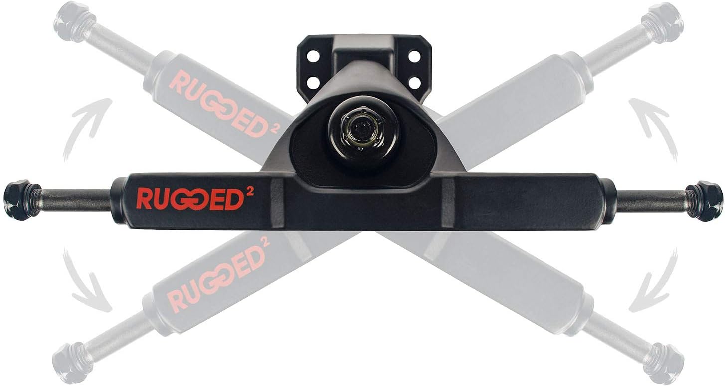 Set de Trucks de Skate Rugged Surf V2 - Noir 4 Set de Trucks de Skate Rugged Surf V2 - Noir – Image 4