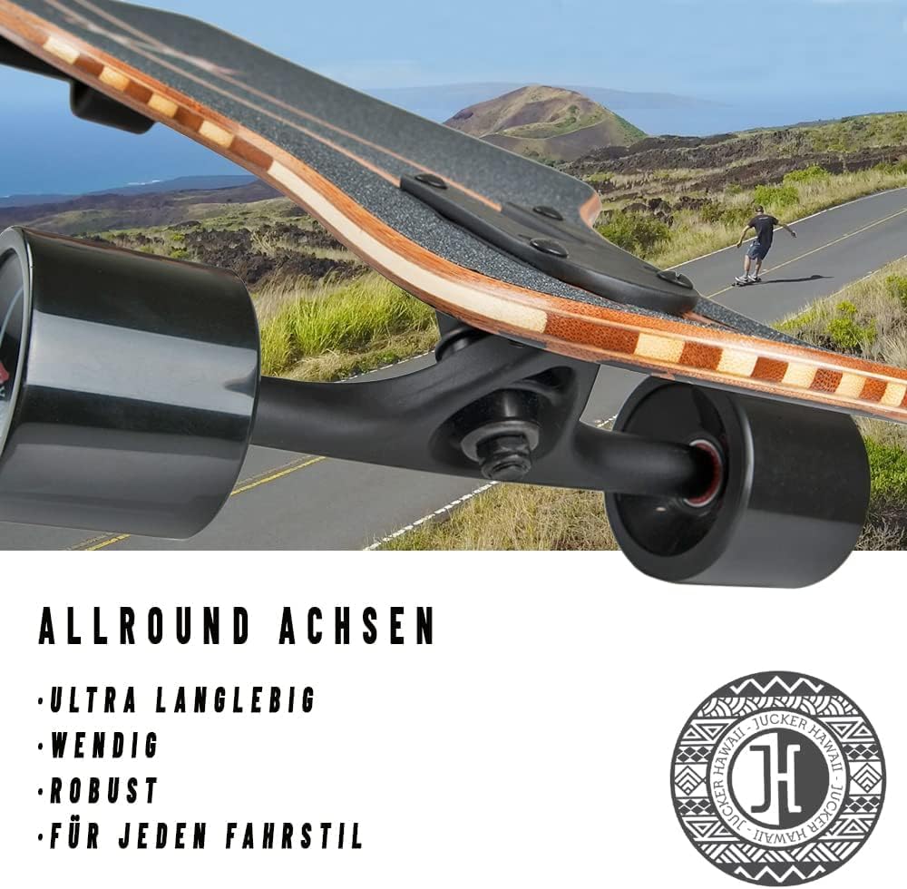 Trucks Longboard JUCKER HAWAII 180mm (Noir Mat, Paire) 3 Trucks Longboard JUCKER HAWAII 180mm (Noir Mat, Paire) – Image 3