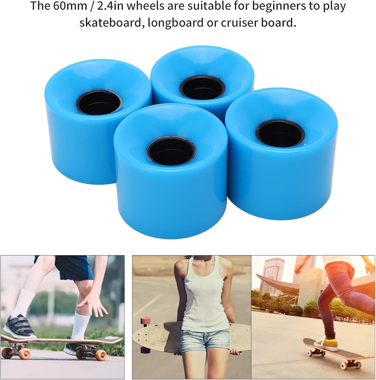 Roues Drfeify 60mm 78A pour Longboard (x4) 6 Roues Drfeify 60mm 78A pour Longboard (x4) – Image 6