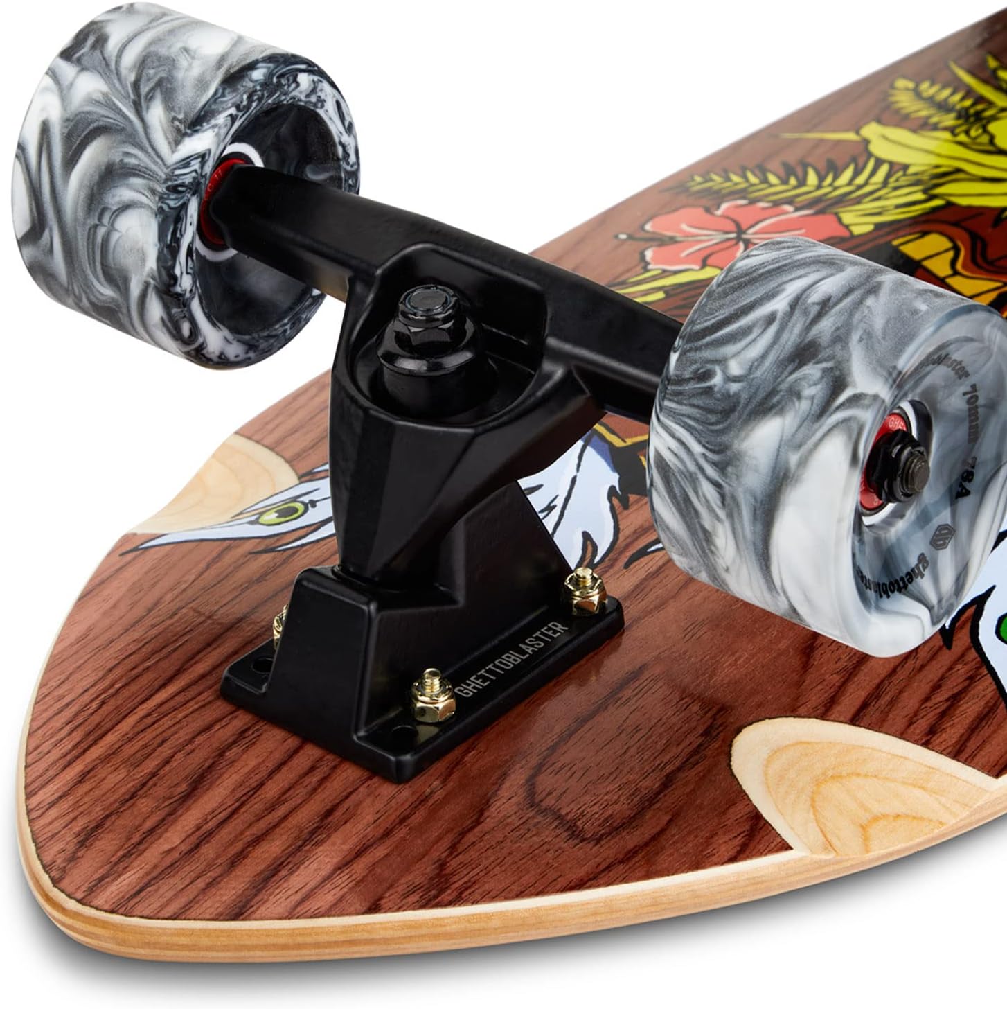 Surfskate Carver Ghettoblaster - Roulements ABEC 11 - Planche 7 couches Acero Canadese et Teak - Idéal Pumping - Enfants et Adultes. 5 Surfskate Carver Ghettoblaster - Roulements ABEC 11 - Planche 7 couches Acero Canadese et Teak - Idéal Pumping - Enfants et Adultes. – Image 5