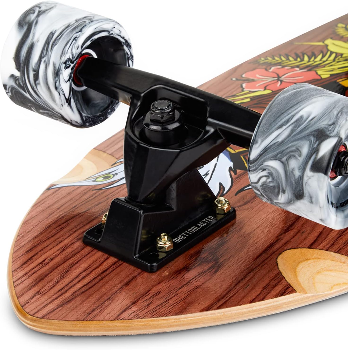Carver Ghettoblaster Surfskate - Roulements ABEC 11 - Planche 7 couches Acero Canadese & Teak - Idéal pour Pumping - Débutants Enfants & Adultes. 5 Carver Ghettoblaster Surfskate - Roulements ABEC 11 - Planche 7 couches Acero Canadese & Teak - Idéal pour Pumping - Débutants Enfants & Adultes. – Image 5