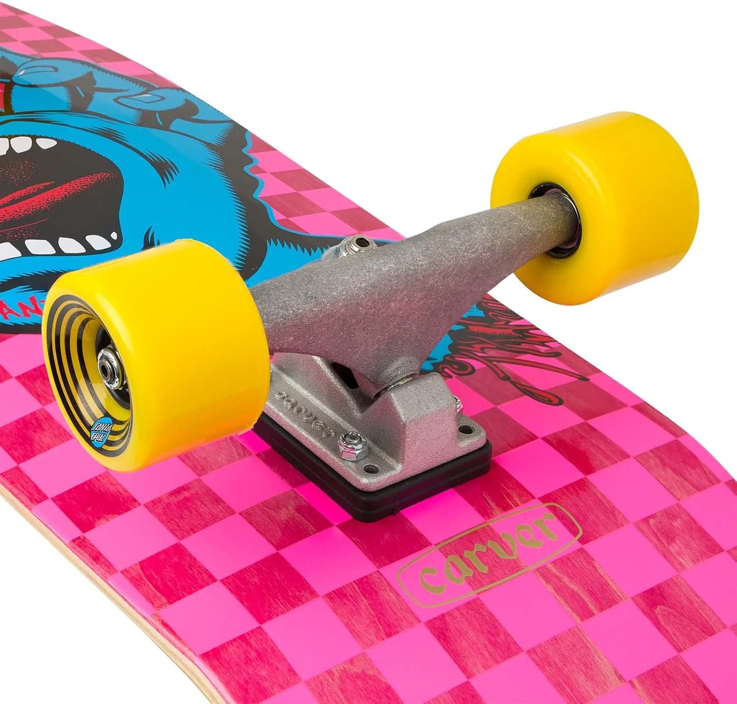 Skateboard complet Santa Cruz Surfskate Factory 76,7 cm, motif à carreaux. 4 Skateboard complet Santa Cruz Surfskate Factory 76,7 cm, motif à carreaux. – Image 4