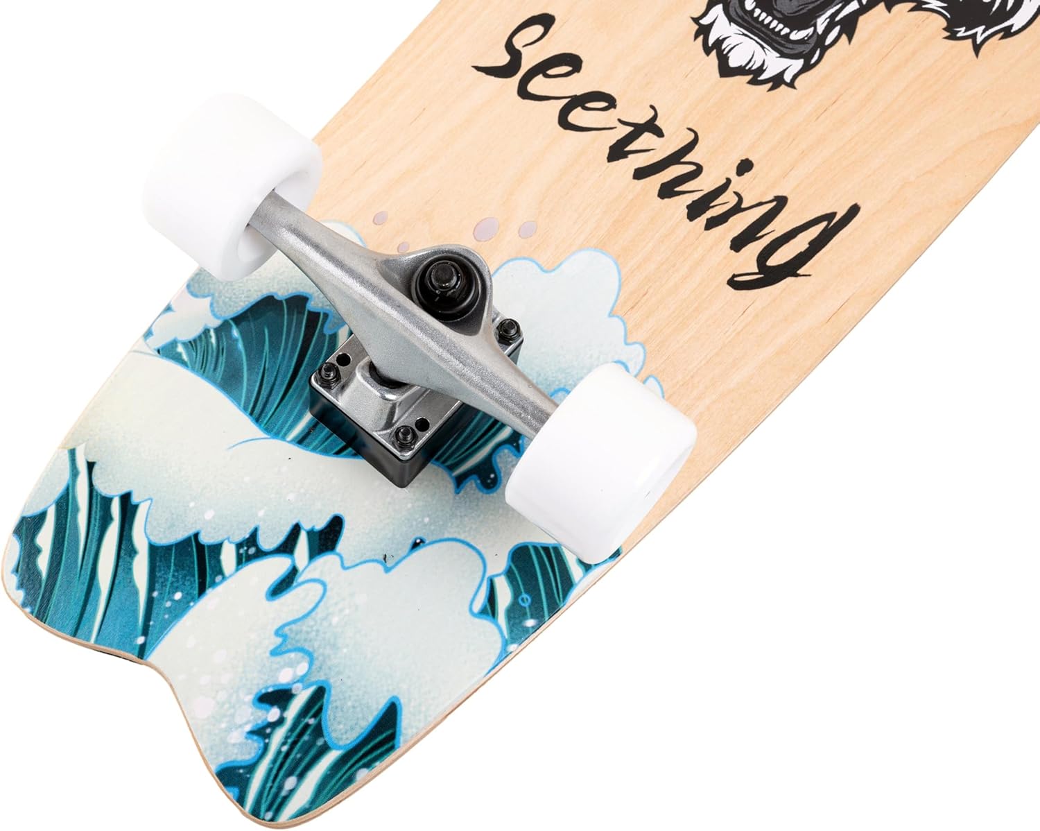 Surfskate Surf Lion theLongboarder: Tableau 29"x10", Essieux S7, Roues 65mm 78A, ABEC-5 - Complet 4 Surfskate Surf Lion theLongboarder: Tableau 29"x10", Essieux S7, Roues 65mm 78A, ABEC-5 - Complet – Image 4