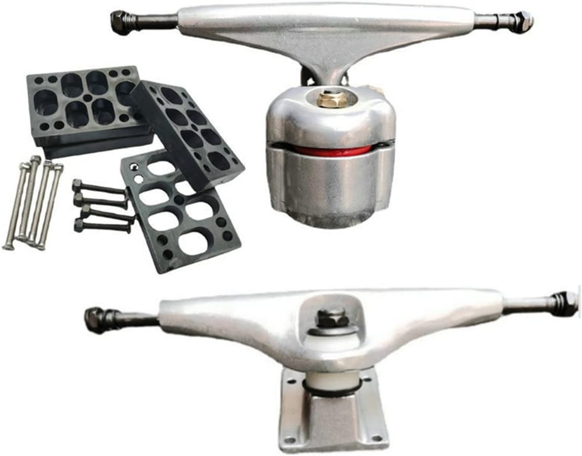 Truck Surf Skate S6 Red Spring Bridge avec Joints Argentés - KVSERT 1 Adaptateur Surf Skate S6 Red Spring Bridge avec Joints Argentés - KVSERT Surfing Trucks