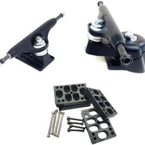 Adaptateur Surfskate Zunedhys Trucks S6 Red Spring Bridge avec Joints Argentés