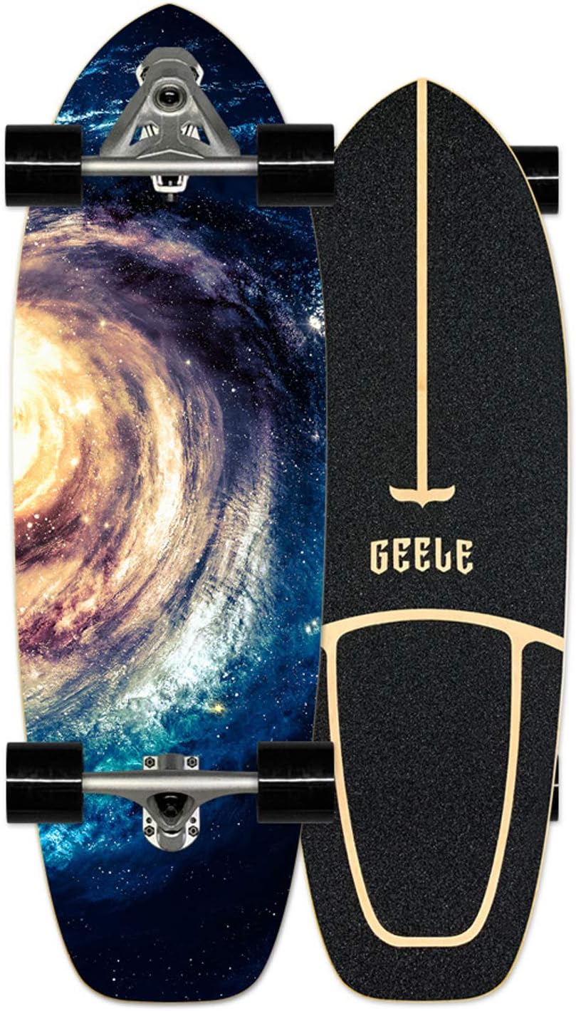 Carving Skateboard Carver : Surfskate Flexible 7 Couches, Roulements ABEC-11, pour Tous Âges 1 Carving Skateboard Carver : Surfskate Flexible 7 Couches, Roulements ABEC-11, pour Tous Âges