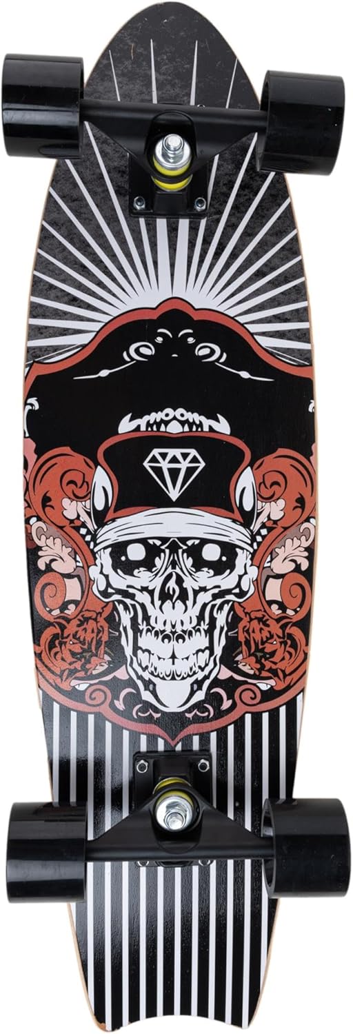 Cruiser Skate Surfskate Pirate 69 cm Érable | Axes 5" | Roues 60mm 85A | ABEC-7 1 Cruiser Skate Surfskate Pirate 69 cm Érable | Axes 5" | Roues 60mm 85A | ABEC-7