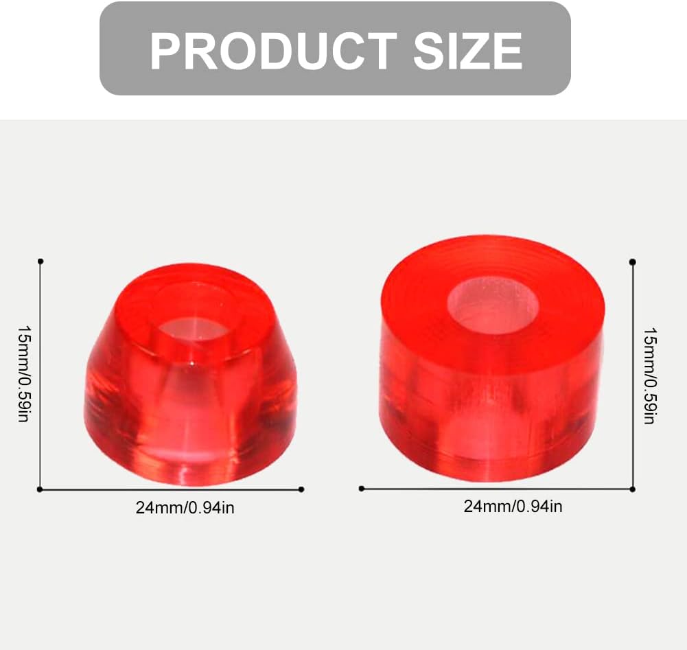 Ensemble de 4 Bagues pour Trucks de Skateboard et Longboard QEEROYO 2 Ensemble de 4 Bagues pour Trucks de Skateboard et Longboard QEEROYO – Image 2