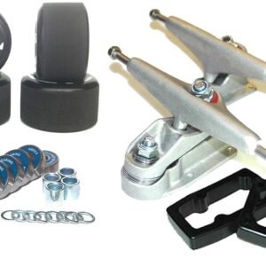Glutier Set Surfskate Trucks T12 70mm 83a Noir