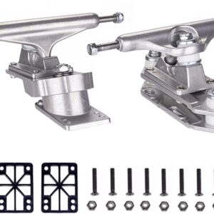 Kit Trucks Surfskate VOMI S7 en Aluminium pour Skateboards et Longboards, avec Accessoires d'Installation