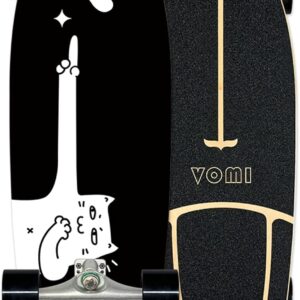 Planche Surfskate 78x24cm, 7 Couches Erable, ABEC-11, pour Tous