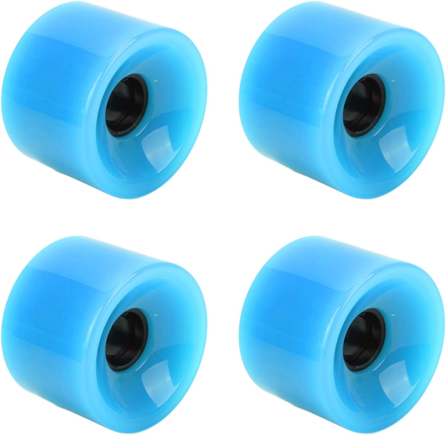 Roues de Longboard 70mm - Lot de 4, Bleu, Antidérapantes et Durables 1 Roues de Longboard 70mm - Lot de 4, Bleu, Antidérapantes et Durables