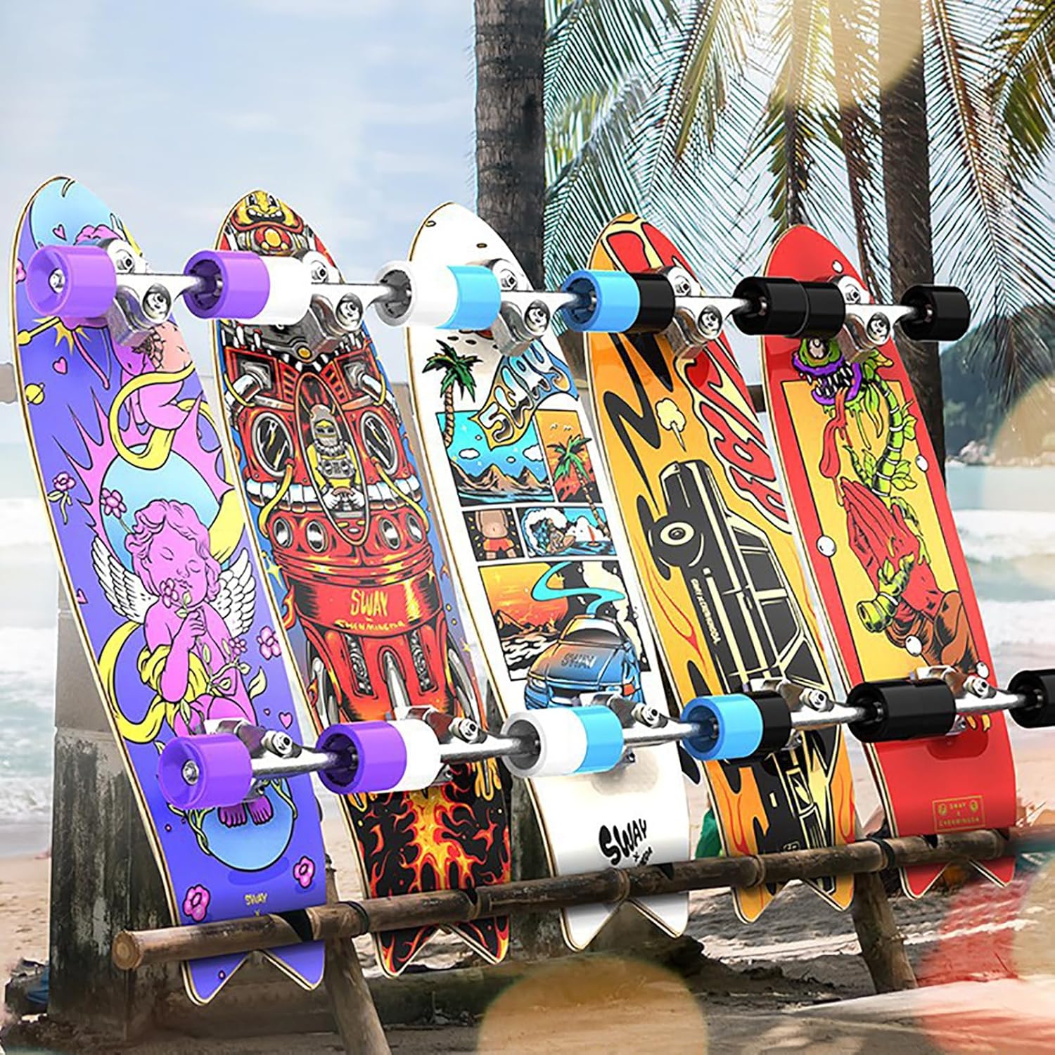 Surfskate 32" Complet S5 avec Équipement et Sac à Dos - Unisexe Adulte & Enfants 2 Surfskate 32" Complet S5 avec Équipement et Sac à Dos - Unisexe Adulte & Enfants – Image 2