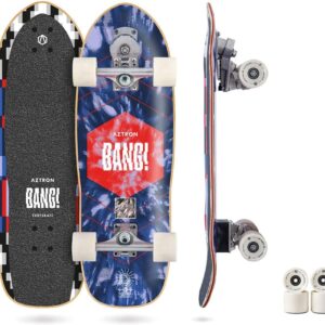 Surfskate Adulte Aztron Bang 29 Multicolore, Taille S