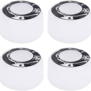 YOUTHINK 4Pcs Roues Skateboard PU 54x36mm (Blanc/Noir)